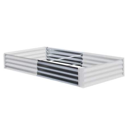 Earthmark EarthMark MGB-L024 Bajo Series 36 x 10 in. Galvanized Metal Raised Garden Bed Extension Set MGB-L024